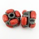 Omni wheel-4 without hub, mechanical car robot tyre universal wheels accessories ROHS