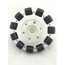 5 INCH 127MM DOUBLE ALUMINIUM OMNI WHEEL ROHS