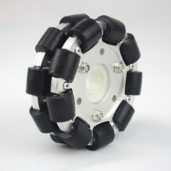 Double aluminum full wheel bearing 4 inch 100mm robot contest wheels ROHS