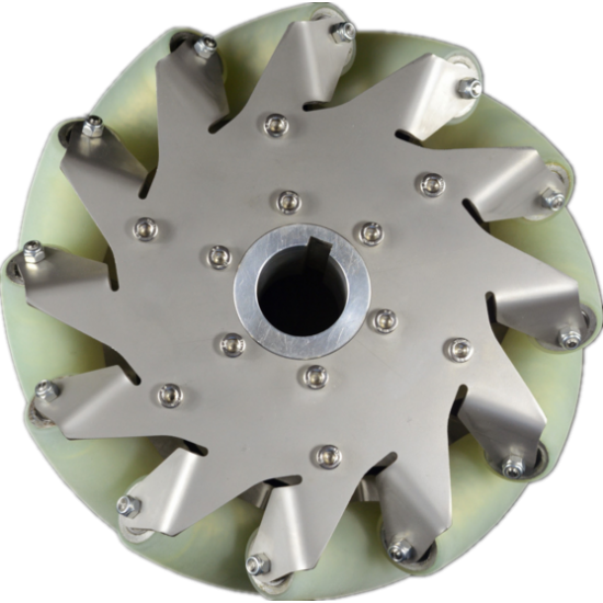 A set of 203mm stainless steel Mcnam round polyurethane roller (4pcs) ROHS