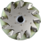 A set of 203mm stainless steel Mcnam round polyurethane roller (4pcs) ROHS