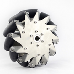 A set of 203mm stainless steel Mcnam wheel rubber rollers (4pcs) ROHS