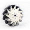 A set of 203mm stainless steel Mcnam wheel rubber rollers (4pcs) ROHS