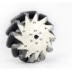 A set of 203mm stainless steel Mcnam wheel rubber rollers (4pcs) ROHS