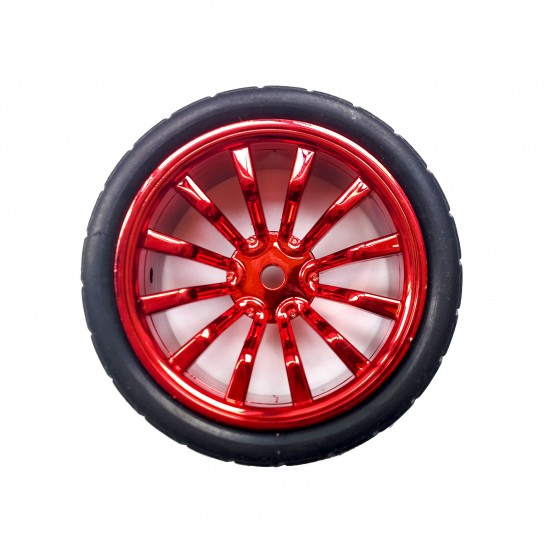 Smart car wheel  65mm rubber tire   DIY model toy robot   Sponge gall ROHS