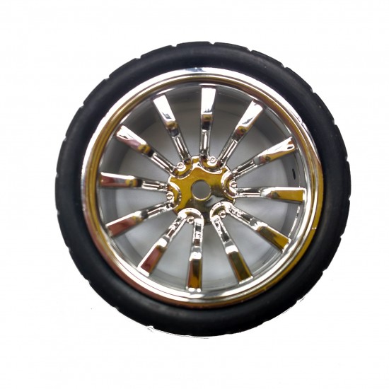 Smart car wheel  65mm rubber tire   DIY model toy robot   Sponge gall ROHS