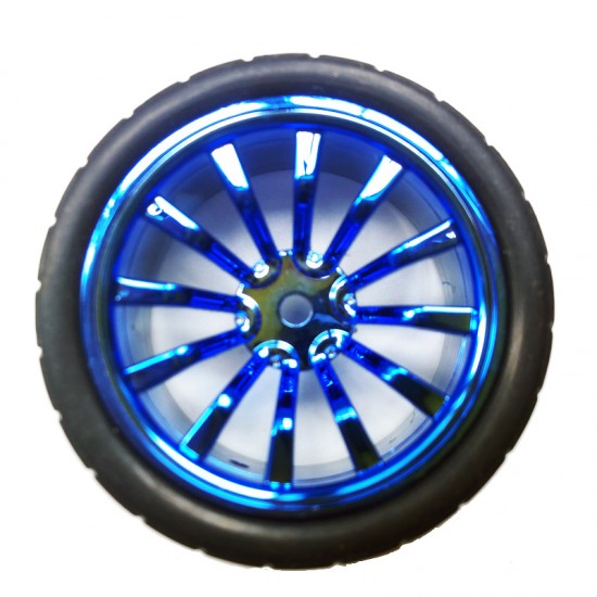 Smart car wheel  65mm rubber tire   DIY model toy robot   Sponge gall ROHS