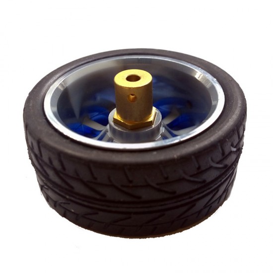 Smart car wheel  65mm rubber tire   DIY model toy robot   Sponge gall ROHS