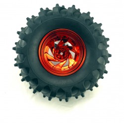 Pack of 4 all terrain wheels(red color 4pcs) ROHS