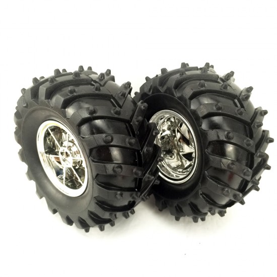 Pack of 4 all terrain wheels(silver color 4pcs) ROHS