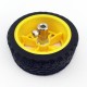 65mm wheels with brass hub acessorios(1pair) ROHS