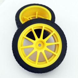 65mm wheels with brass hub acessorios(1pair) ROHS