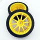 65mm wheels with brass hub acessorios(1pair) ROHS