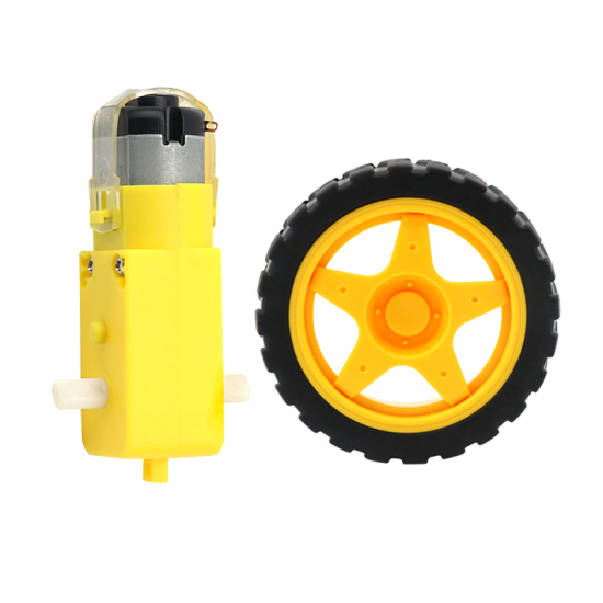 1 Pair 2PCS 65mm Wheel + TT Motor 130 Motor DC 3V-6V DC Gear Motor Robot Smart Car Chassis Accessories 1 Pair 2PCS 65mm Wheel + TT Motor 130 Motor DC 3V-6V DC Gear Motor Robot Smart Car Chassis Accessories