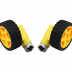 1 Pair 2PCS 65mm Wheel + TT Motor 130 Motor DC 3V-6V DC Gear Motor Robot Smart Car Chassis Accessories