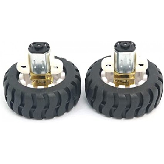6V N20 Micro Gear Motor with Rubber Wheel (1 pair) 6V N20 Micro Gear Motor with Rubber Wheel (1 pair)