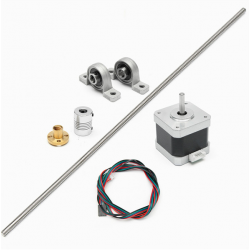 500mm T8 Lead Screw Rod with Stepper Motor and Mounted Ball Bearing Set ROHS