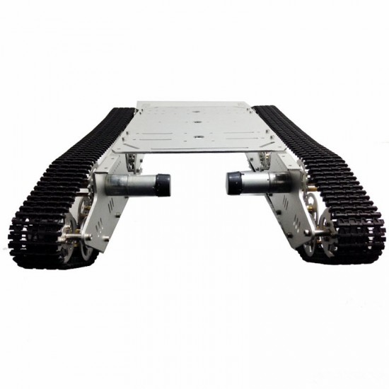 DGCH026 Rudder 4-wheel Metal Tank Tracked Chassis Large Load 4wd Obstacle ROHS