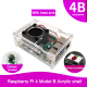 Raspberry Pi 4 Model B acrylic transparent shell with cooling fan can be installed with 3.5 inch screen fixed camera Raspberry Pi 4 Model B acrylic transparent shell with cooling fan can be installed with 3.5 inch screen fixed camera