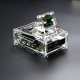 Raspberry Pi 4 Model B acrylic transparent shell with cooling fan can be installed with 3.5 inch screen fixed camera Raspberry Pi 4 Model B acrylic transparent shell with cooling fan can be installed with 3.5 inch screen fixed camera