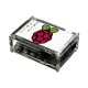 Raspberry Pi 4 Model B acrylic transparent shell with cooling fan can be installed with 3.5 inch screen fixed camera Raspberry Pi 4 Model B acrylic transparent shell with cooling fan can be installed with 3.5 inch screen fixed camera