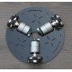 60mm Aluminum Onmidirectional Wheel Chassis Kit Omni-directional Mobile Robot Omni Wheel ROHS