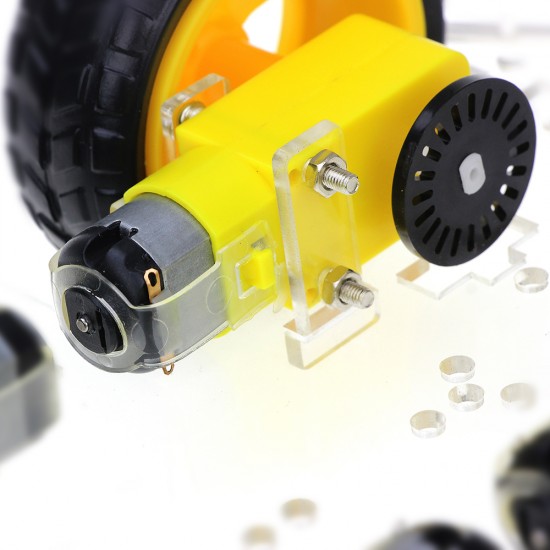 Acrylic 4WD Smart Robot Chassis Acrylic 4WD Smart Robot Chassis