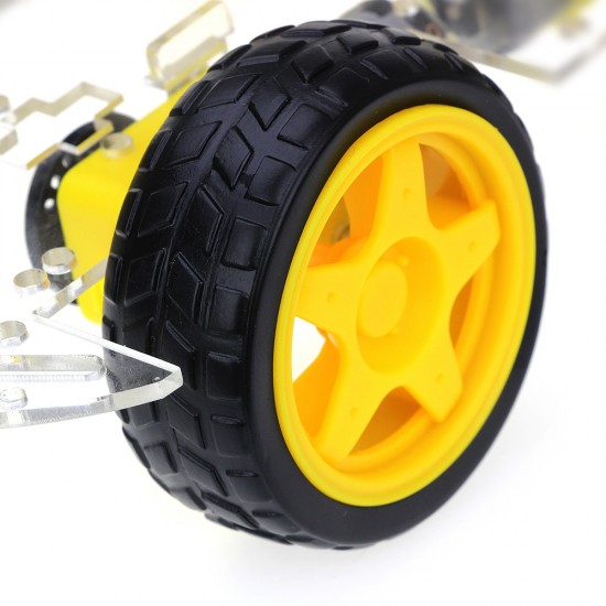 Acrylic 4WD Smart Robot Chassis Acrylic 4WD Smart Robot Chassis