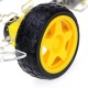 Acrylic 4WD Smart Robot Chassis Acrylic 4WD Smart Robot Chassis