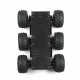 DAGU educational robot 6WD wild thumper chassis for Robotcup (Silver body with 75:1 gearbox)CE certificate ROHS