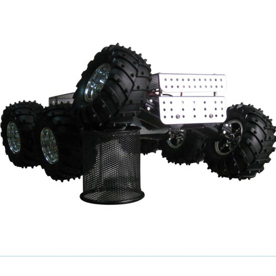 DAGU educational robot 6WD wild thumper chassis for Robotcup (Silver body with 75:1 gearbox)CE certificate ROHS