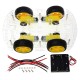 Acrylic 4WD Smart Robot Chassis Acrylic 4WD Smart Robot Chassis