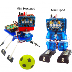 Mini Bot(mini soccer robot +6 legged robot) ROHS