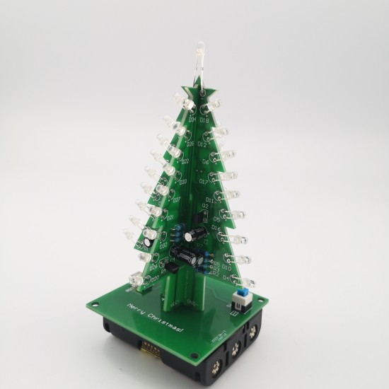 Driedimensionale 3D Christams Boom DIY Elektronische Boom LED DIY Kit Rood/Gree/Yelow Flash Circuit lassen praktijk Maker ruimte ROHS
