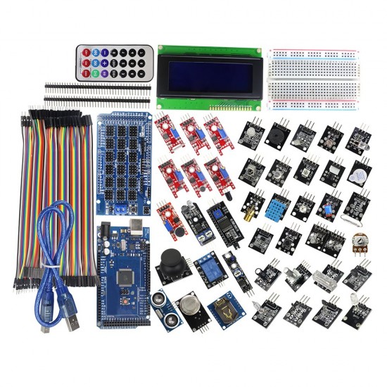 Mega 2560 R3 Starter Kit Met 40 Sensor Module Seriële I2C LC
