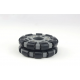 4 inch 100mm double nylon rubber omni-wheel robot contest wheels ROHS