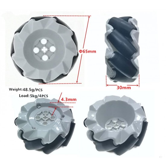 65mm plastic mecanum wheel ROHS 65mm plastic mecanum wheel ROHS
