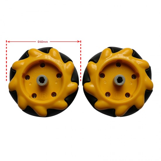 4PCS 60mm Mecanum Omni Wheel for Lego 4PCS 60mm Mecanum Omni Wheel for Lego