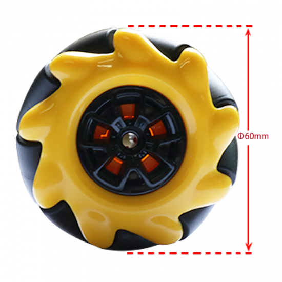 4PCS 60mm Mecanum Omni Wheel for Lego 4PCS 60mm Mecanum Omni Wheel for Lego