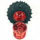 Pack of 4 all terrain wheels(red color 4pcs) ROHS