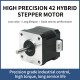 High Precision 42mm NAME 17 HYBRID Stepper Motor  
