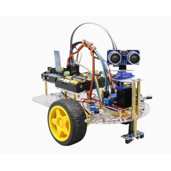Arduino intelligent car tracking, obstacle avoidance, remote control, Bluetooth robot kit, graphical programming, Uno R3