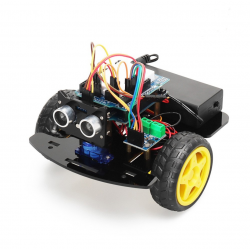 Compatible with Arduino intelligent car robot kit, obstacle avoidance wireless remote control ESP8266 D1 WIFI car