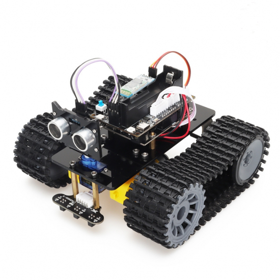 Compatible with Arduino intelligent tank car robot tracking Bluetooth U-Bot tracked car V2.0 kit