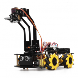 Compatible with Arduino remote control, Mecanum wheel, ultrasonic obstacle avoidance and tracking robotic arm, robot car kit