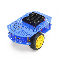 Double layer intelligent car chassis 2WD two wheel drive bull eye wheel DIY body with dip code suitable for Arduino car