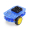 Double layer intelligent car chassis 2WD two wheel drive bull eye wheel DIY body with dip code suitable for Arduino car