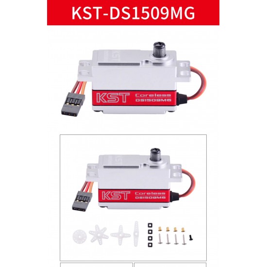 KST DS1509MG Full Series High Torque Hollow Cup Standard Servo for Vehicles