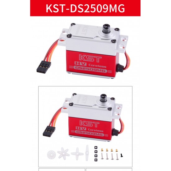 KST DS2509MG Full Series High Torque Hollow Cup Standard Servo for Vehicles