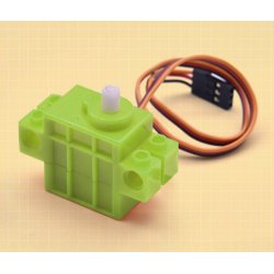  programmable building block servo motor microbit servo motor DIY small car micro cross output shaft green